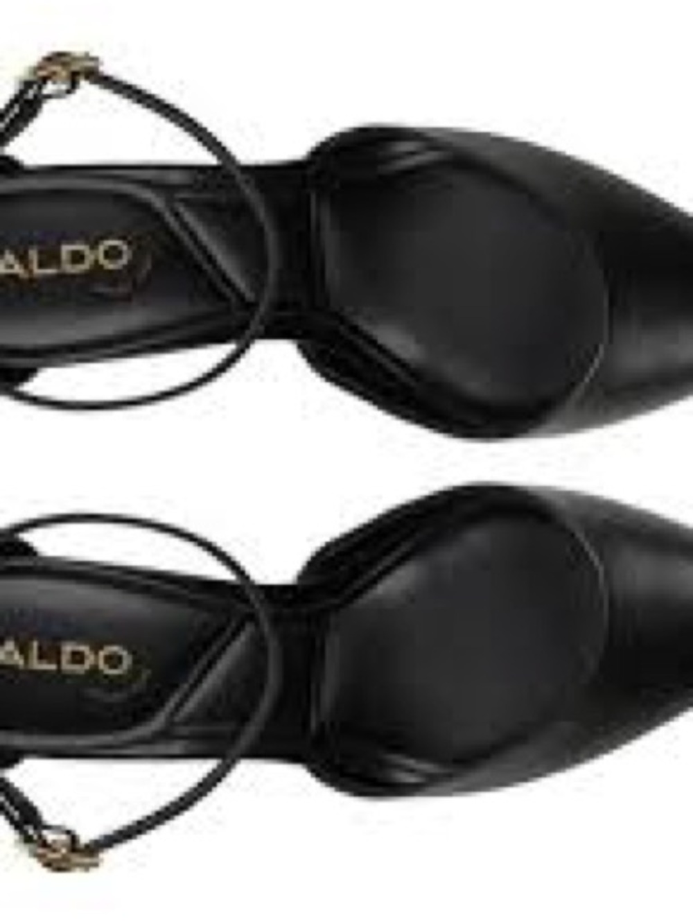 Aldo Classic Black Ankle-Strap Block Heel Pump - Picture 3 of 6